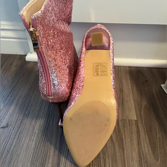 Pink glitter / sequence boots - Picture 4 of 4